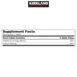 Calcio 600mg + Vitamina D3 - Kirkland