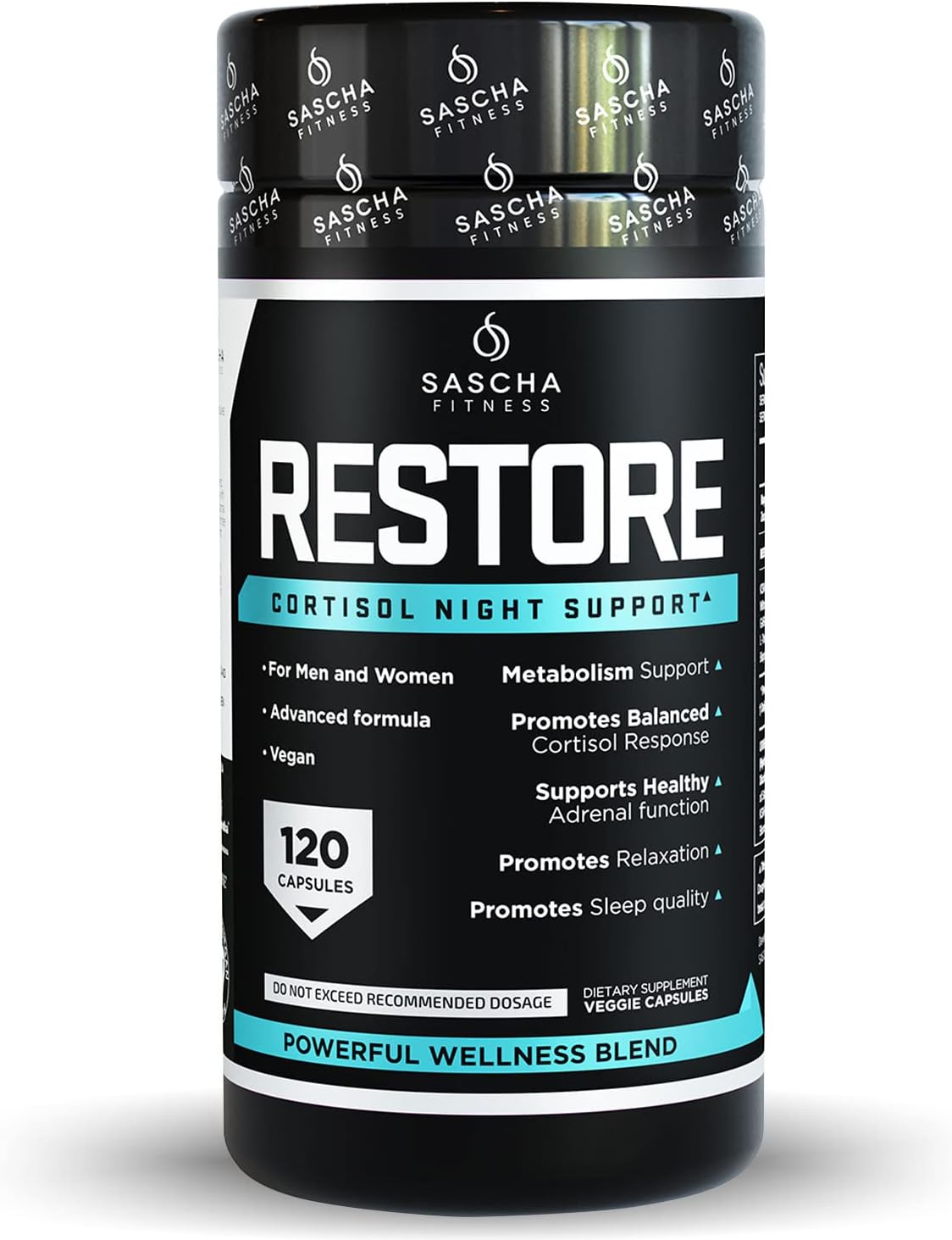 RESTORE - CORTISOL NIGHT SUPPORT - SASCHA FITNESS