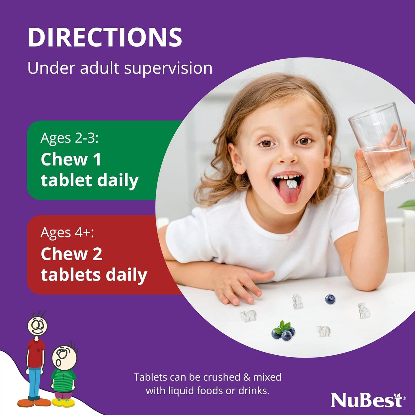 NuBest Tall 2-9 años - Pastillas Masticables