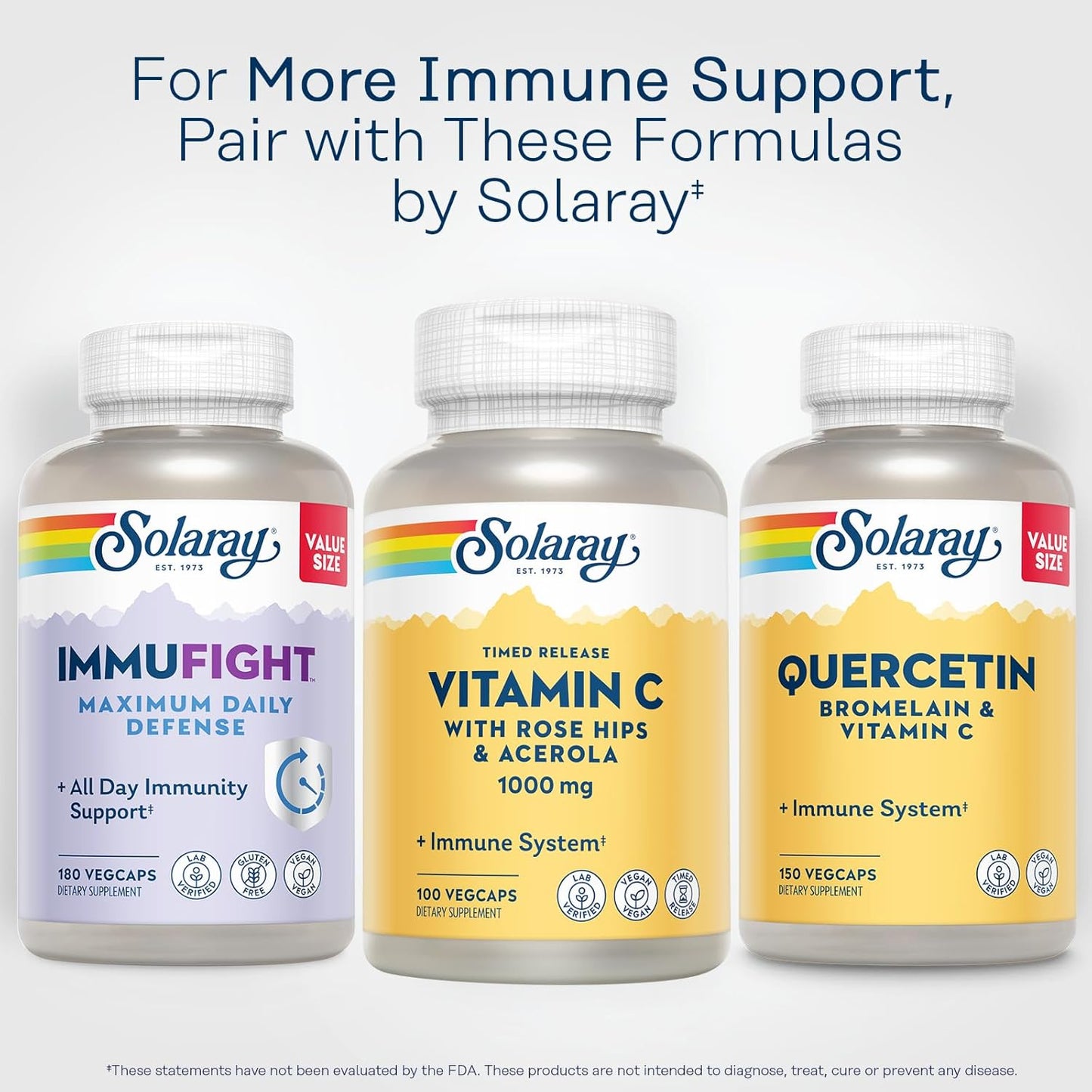 Vitamin C 1000mg - w/Rose HIPS and Acerola - Solaray