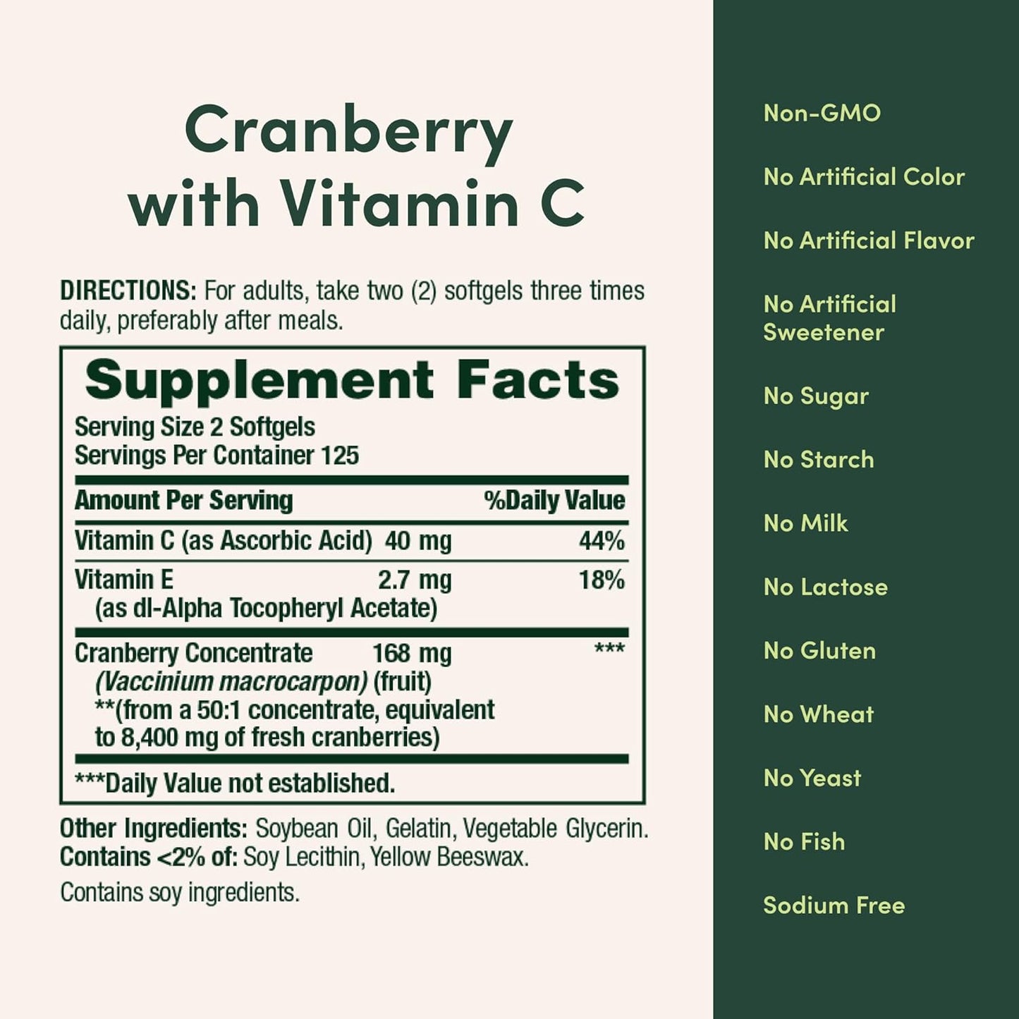 Cranberry - Nature's Bounty