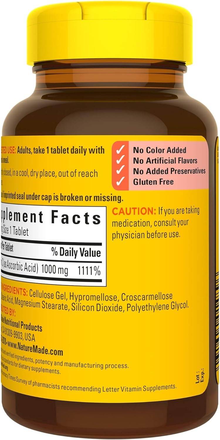 Nature Made Vitamina C extra fuerte 1000 mg - Nature Made