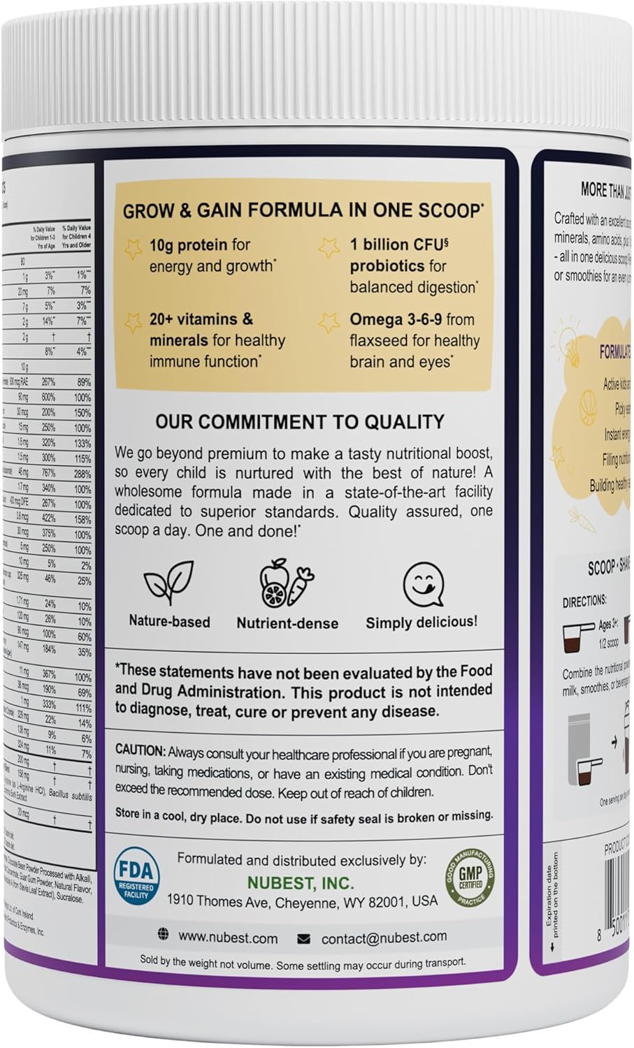 NuBest Tall Proteina para niños y adolescentes
