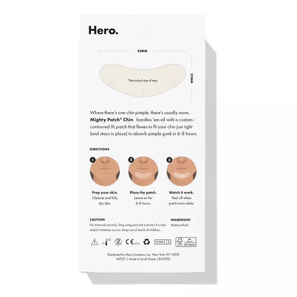 Hero Cosmetics Mighty Parches para el Menton - 10und