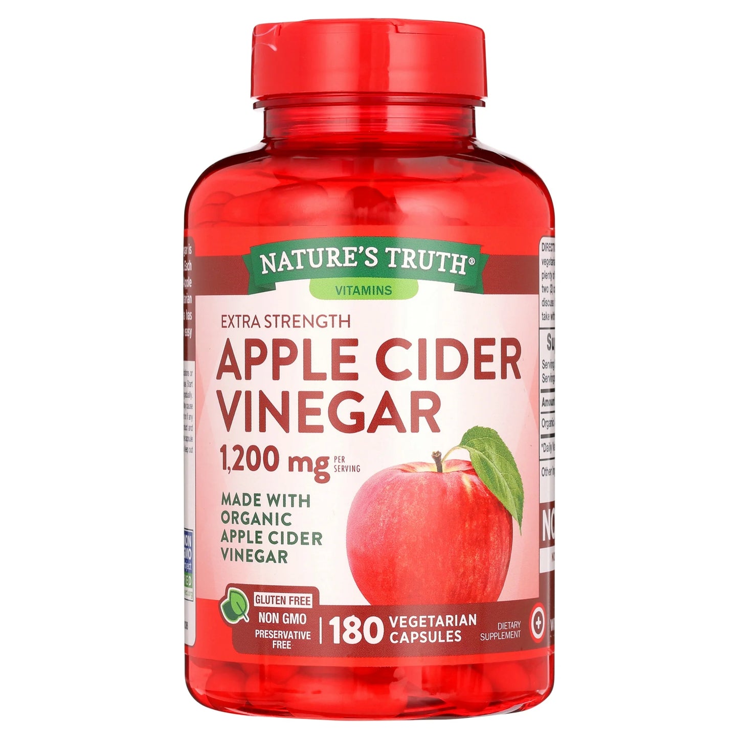 Vinagre de Cidra de Manzana EXTRA FUERTE - 180 capsulas