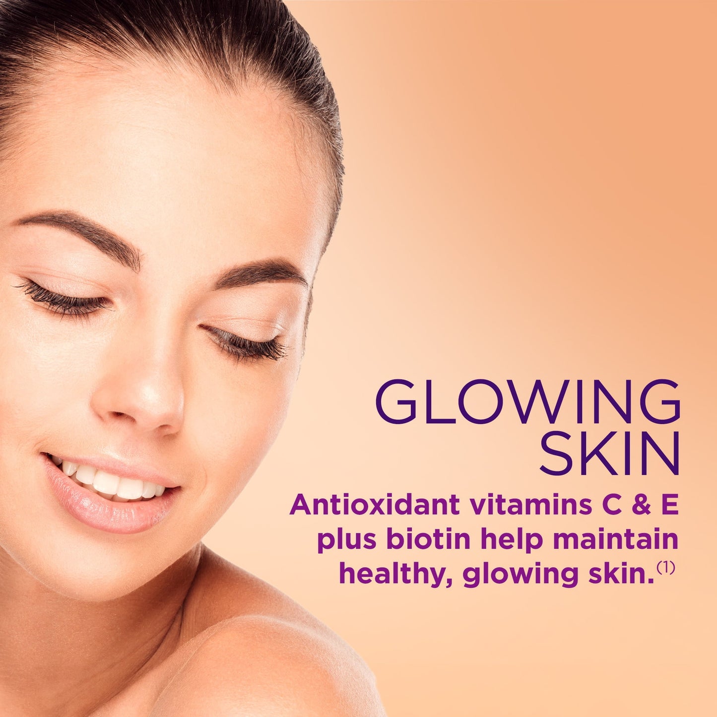 HAIR SKIN & NAILS GUMMIES COLLAGEN & BIOTIN - NATURE'S BOUNTY