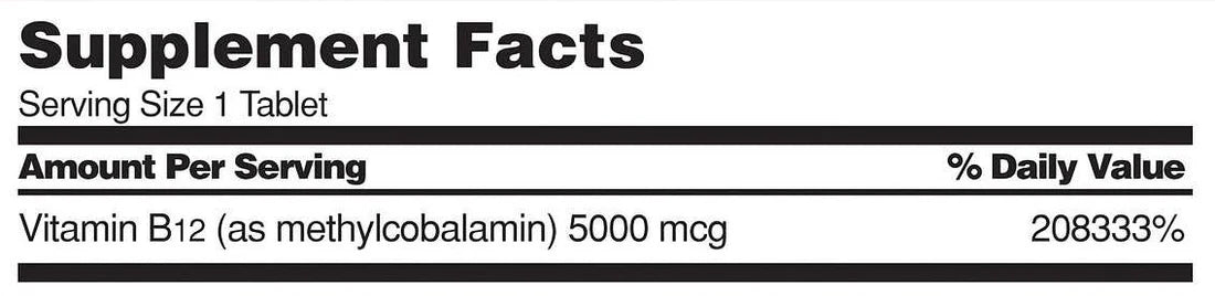 B12 5000mcg (rápida disolución) - Kirkland
