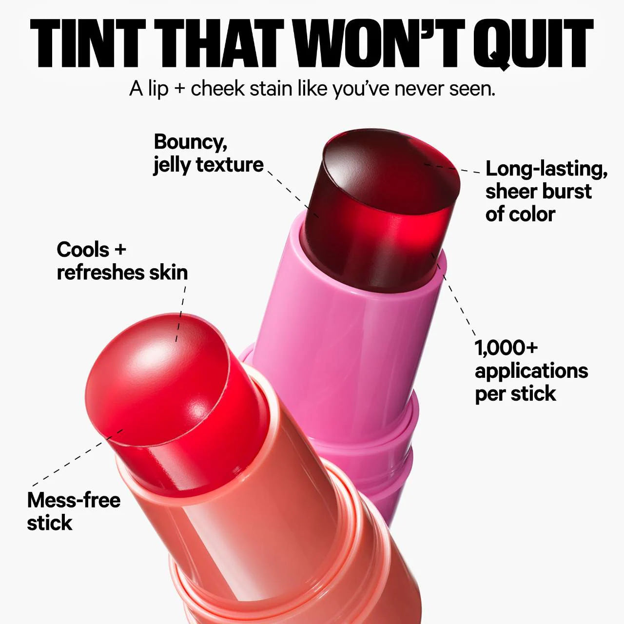 Cooling Water Jelly Tint Lip + Cheek Blush Stain - Milk MakeUp