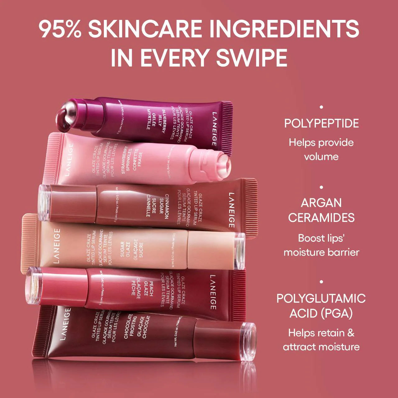 Glaze Craze Tinted Polypeptide Lip Serum - Laneige