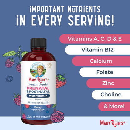Líquido Vegano PreNatal y PostNatal - Mary Ruth's