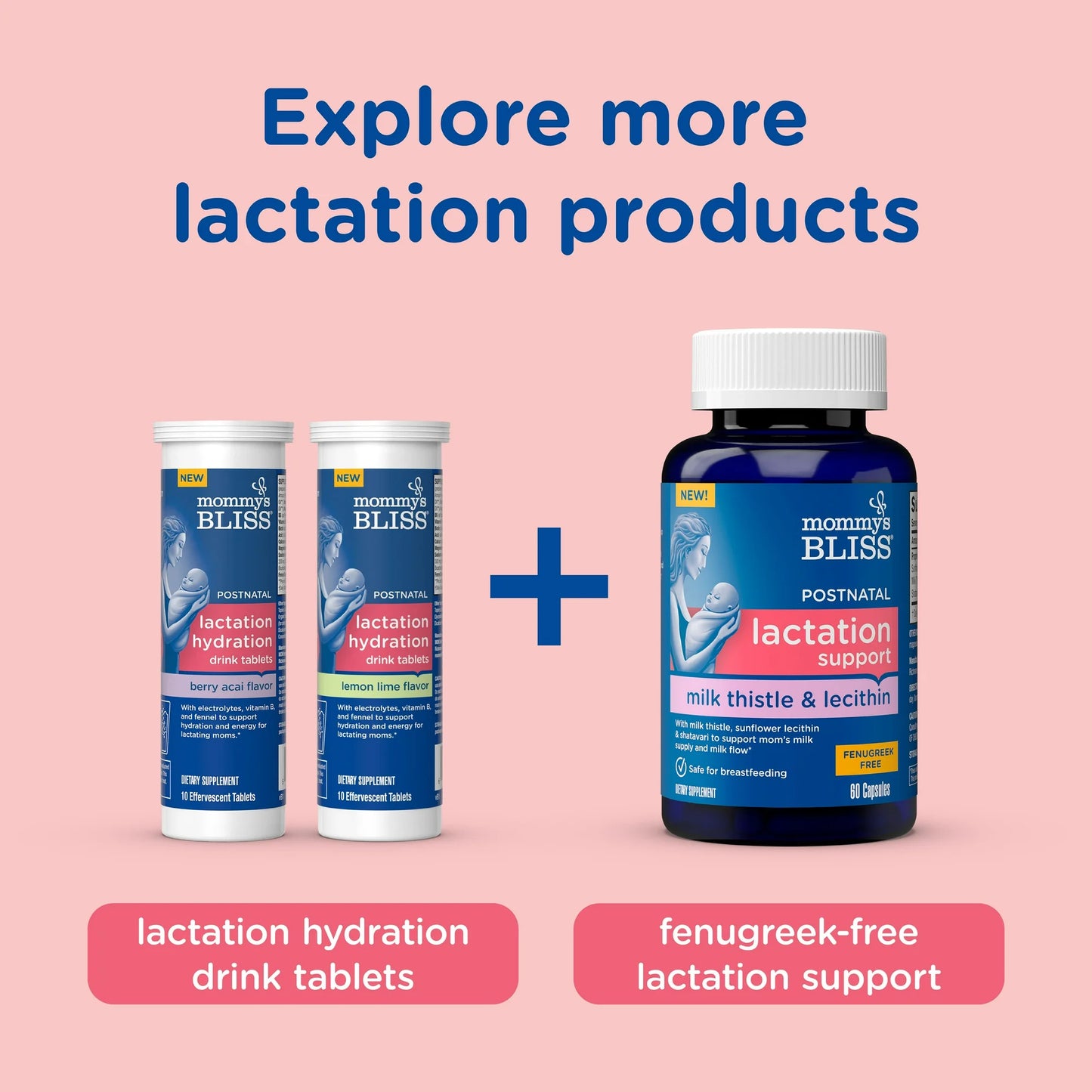 Apoyo a la Lactancia PostNatal (Fenogreco+Probioticos) - Mommy's Bliss