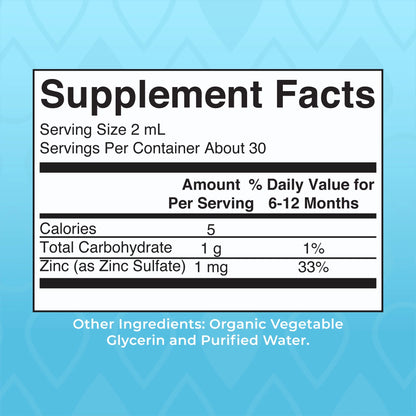 Organic Infant Ionic Zinc Liquid Drops - Mary Ruth's