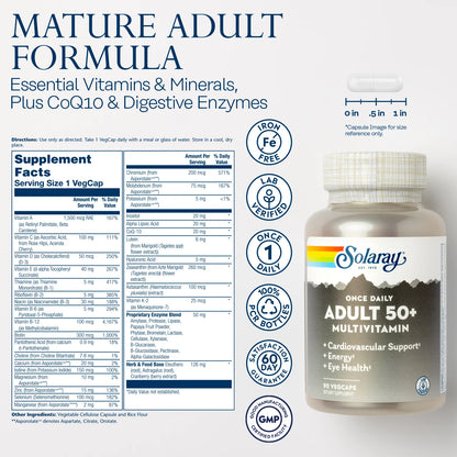 Adult 50+ Multivitamin - Solaray