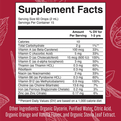 Toddler Multivitamin Liquid Drops + Hierro (Edición Cocomelon) – Mary Ruth’s