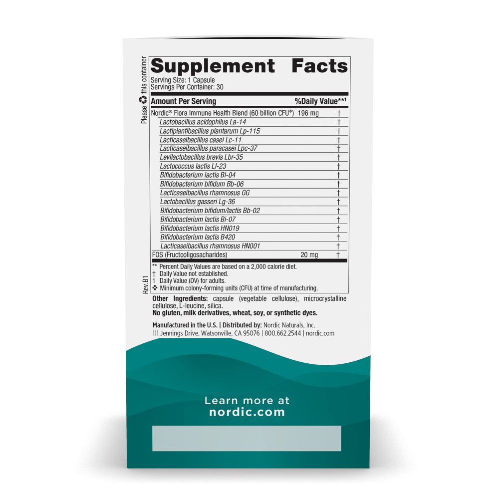 Nordic Flora Probiotic Immune Health - Nordic Naturals