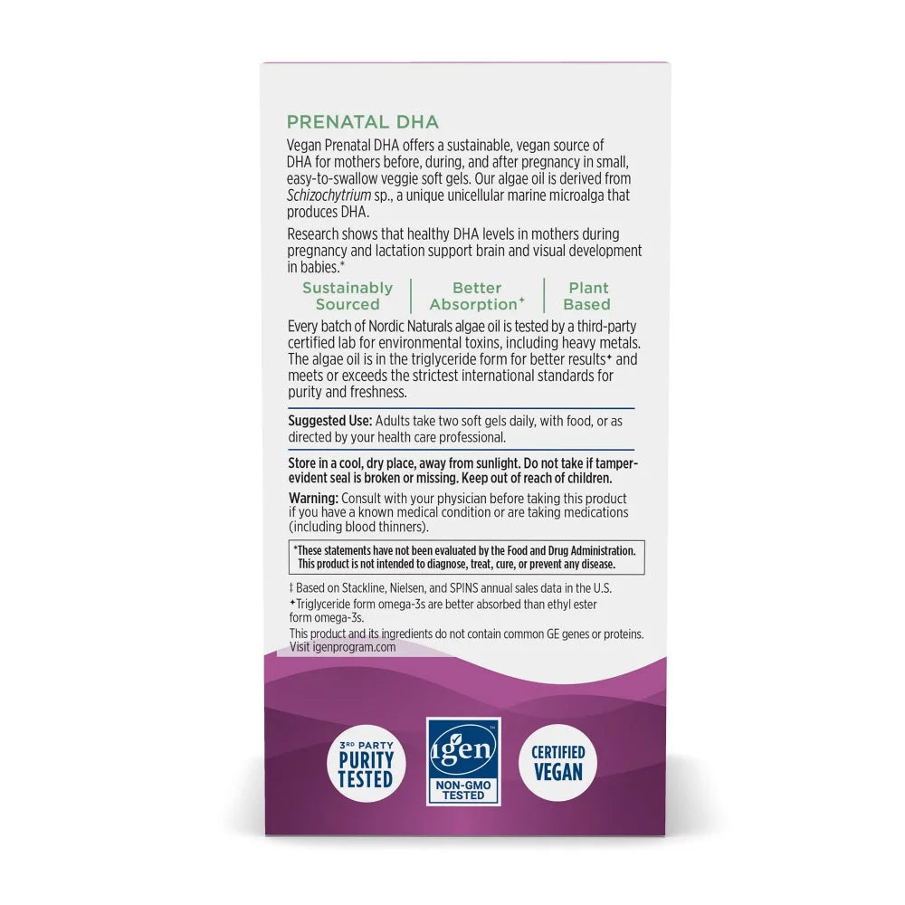 Prenatal DHA Plant-Based - Nordic Naturals