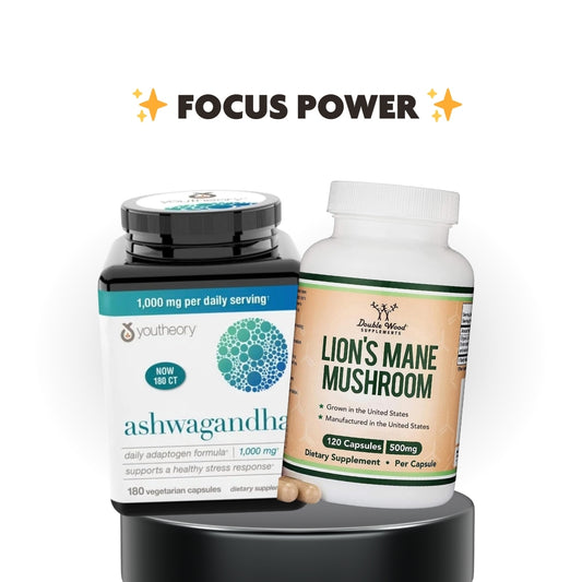 Focus Power - Ashwagandha + Melena de Leon