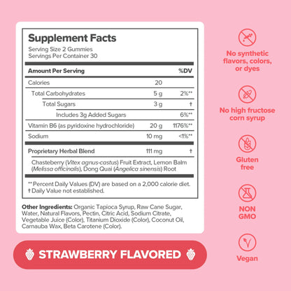 FLO PMS Vitamin Gummies - OPositivHealth