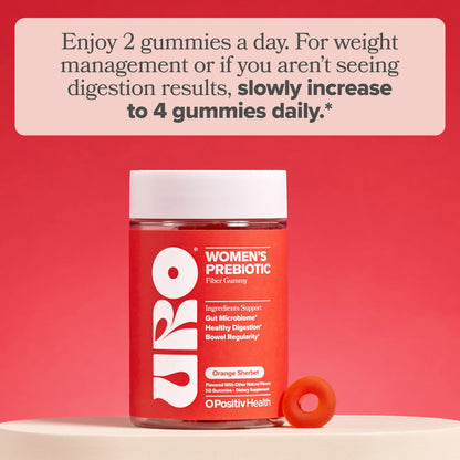 URO Women's Prebiotic (Gomitas de Fibra) - OPositivHealth