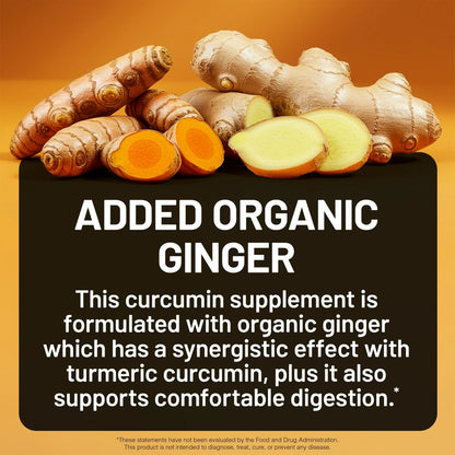 Cúrcuma Curcumina Orgánica (+Gengibre y Bioperina) - NatureWise