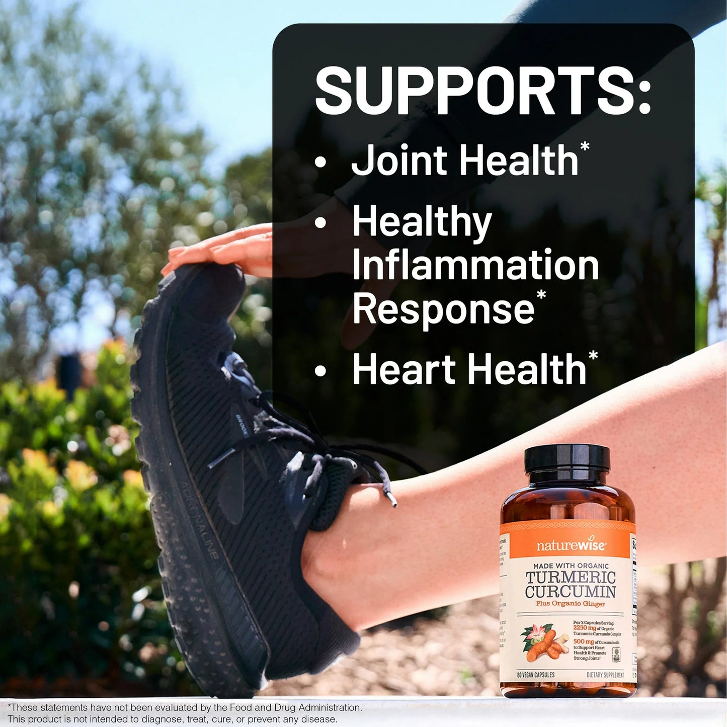 Cúrcuma Curcumina Orgánica (+Gengibre y Bioperina) - NatureWise