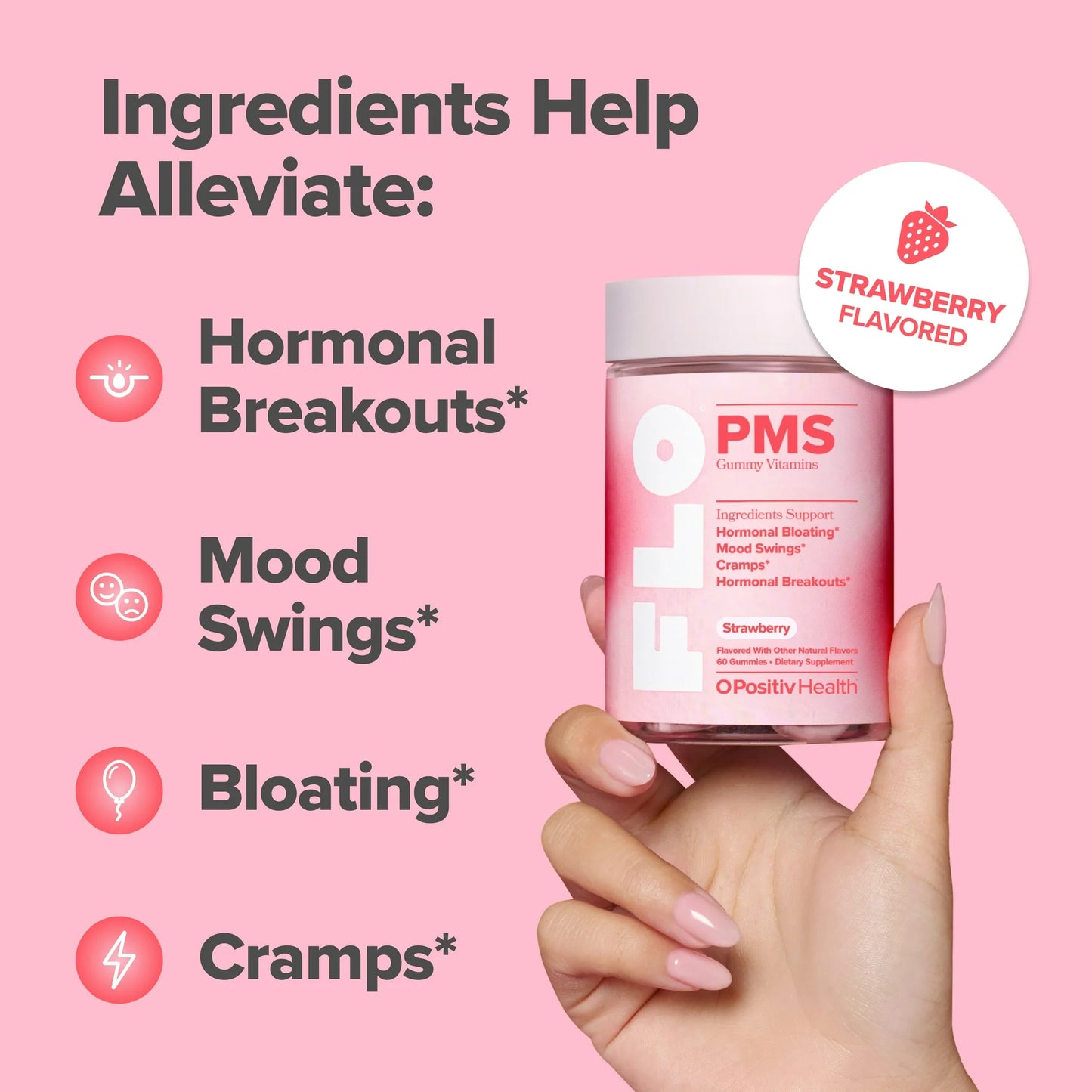 FLO PMS Vitamin Gummies - OPositivHealth