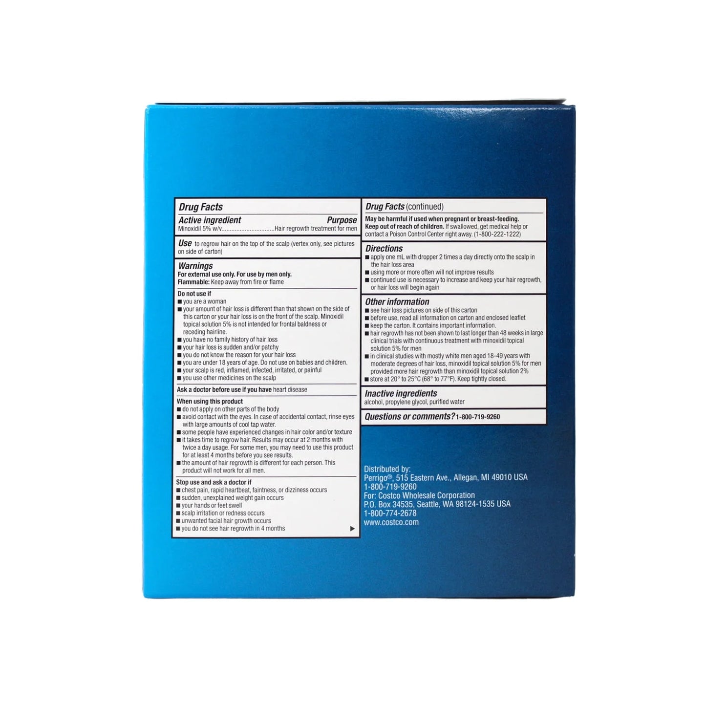 Minoxidil Extra Strength for Men 6 x 60ml - KIRKLAND