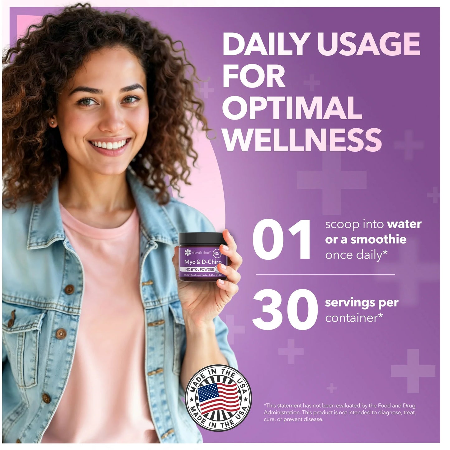 Myo & D-Chiro Inositol en Polvo - Intimate Rose