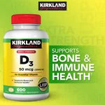 Vitamina D3 Extra Fuerte 50mcg - Kirkland