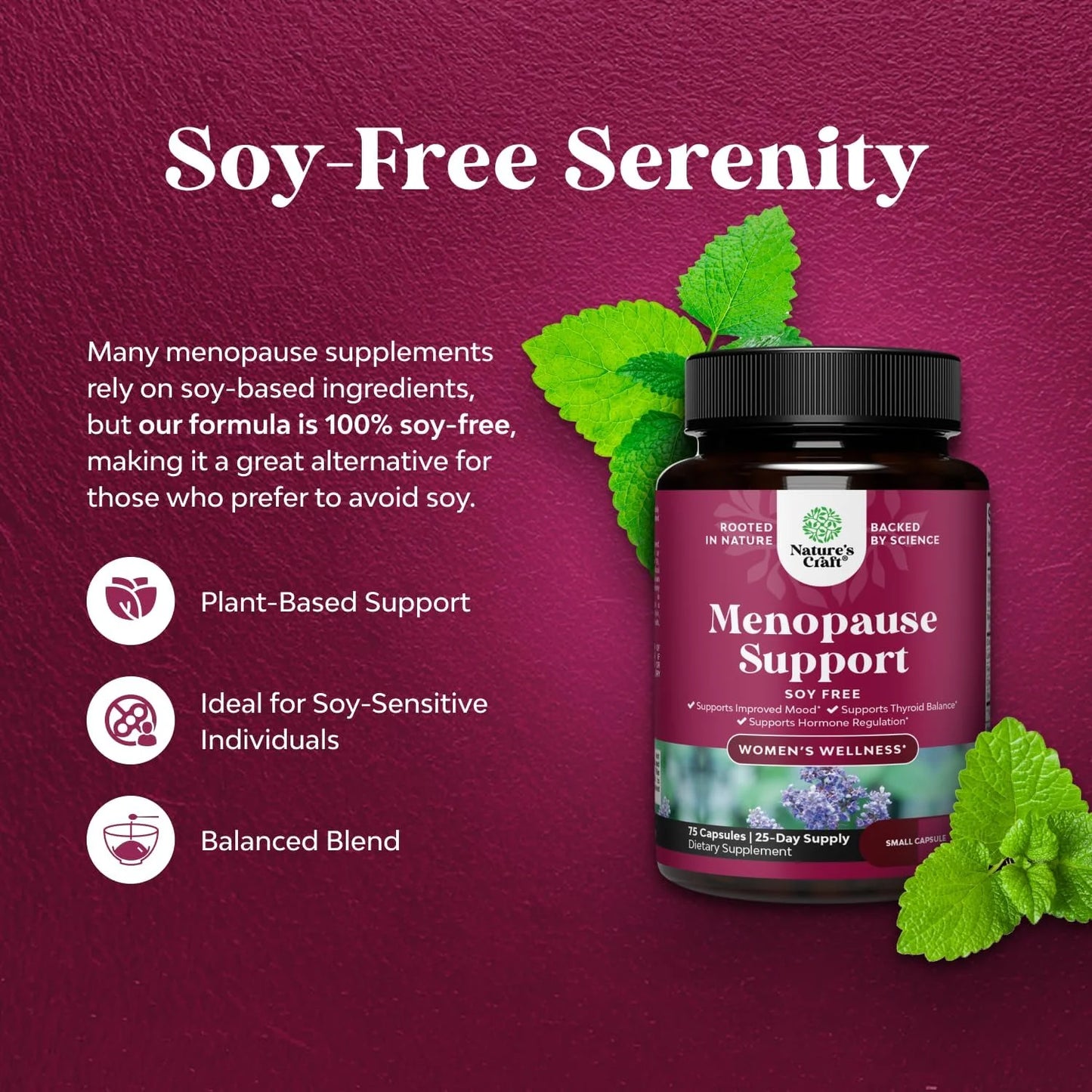Menopause Support Sin Soya - Nature's Craft