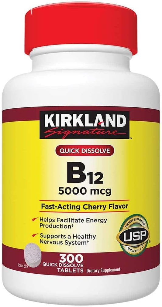 B12 5000mcg (rápida disolución) - Kirkland