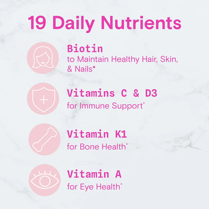SmartyPants Teen Gomitas Multivitamínicas para Adolescentes con D3, C y B12 - 60 Unidades