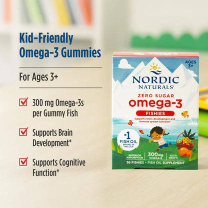 Omega 3 Zero Sugar Fishies - Nordic Naturals
