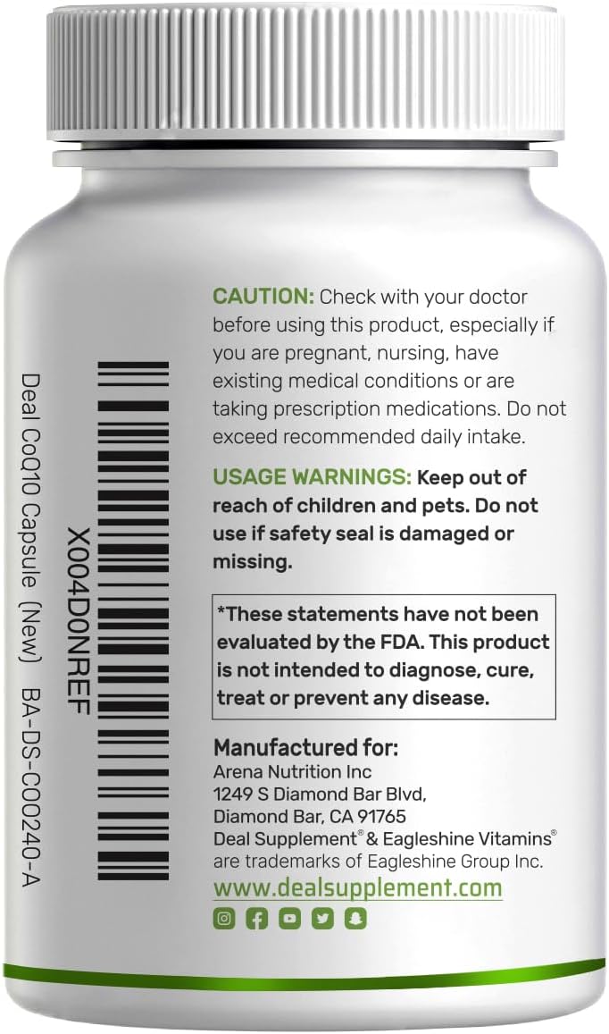 CoQ10 100mg (con Omega 3) - Deal Supplement