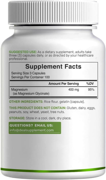 Glicinato de magnesio 400 mg - Deal Supplement