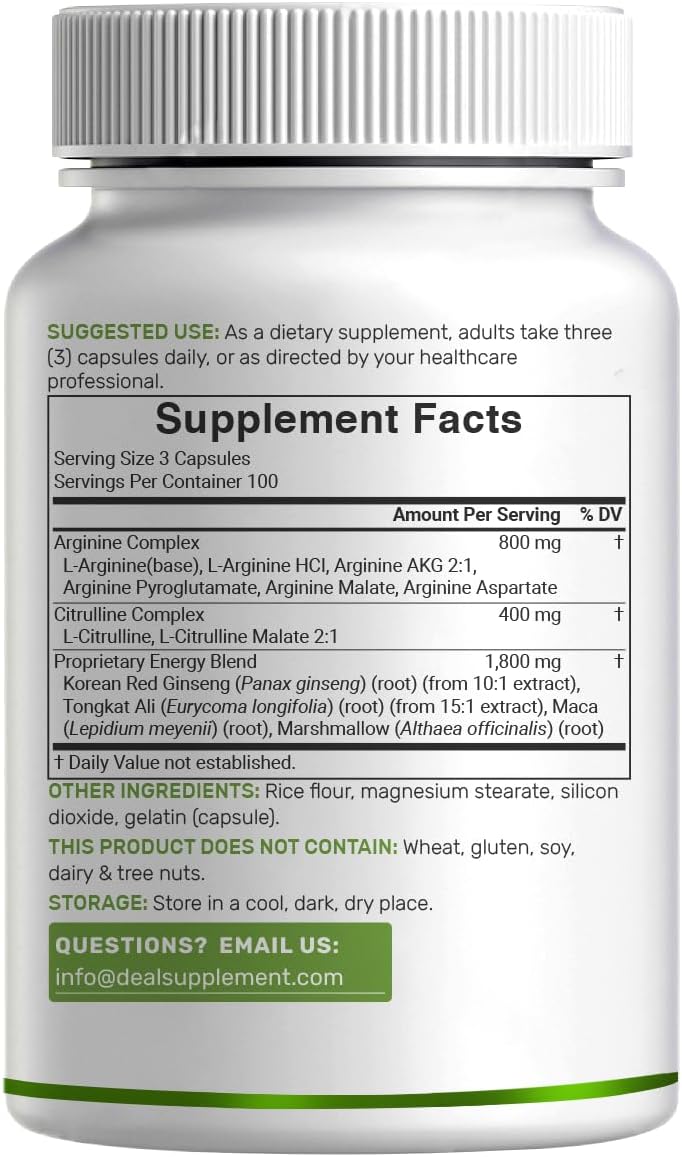Oxido Nítrico 3000 mg (12 en 1) - Deal Supplement