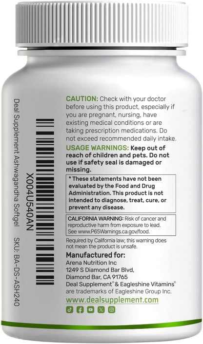 Ashwagandha con MCT Oil (Altamente Biodisponible) - Deal Supplement