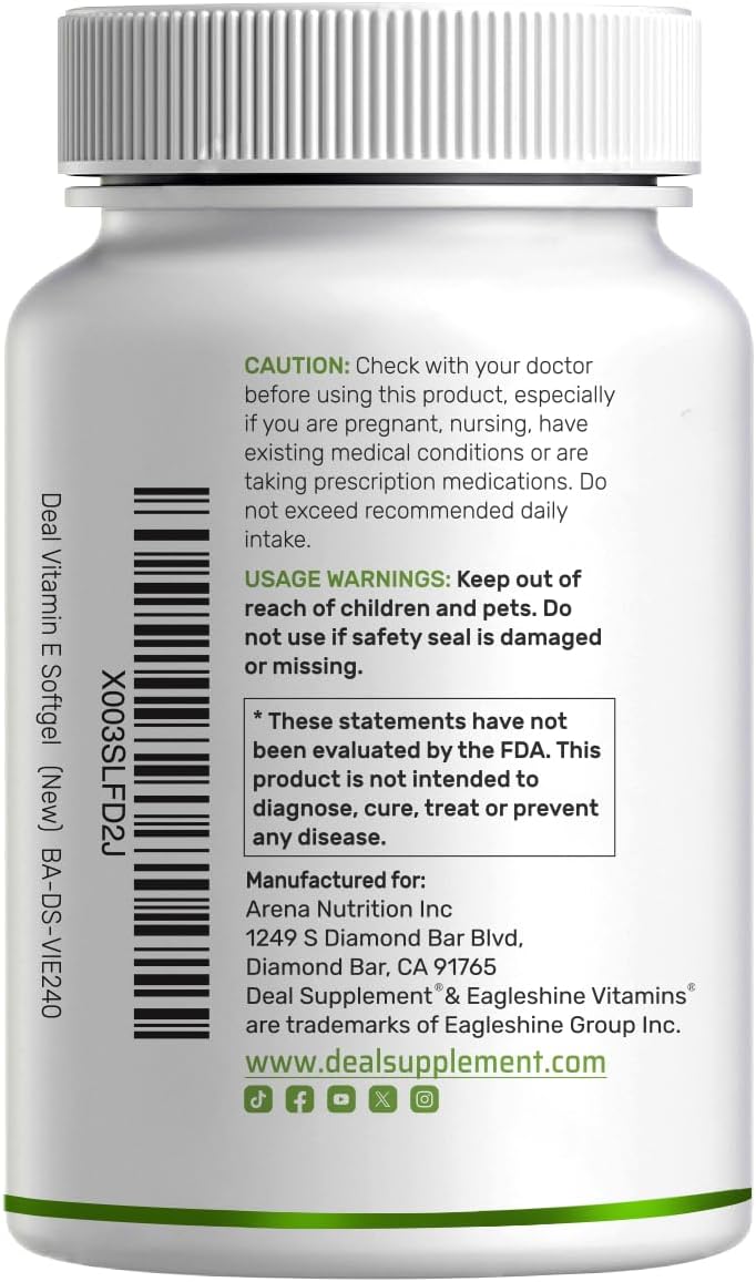 Vitamina E 1000UI - Deal Supplement