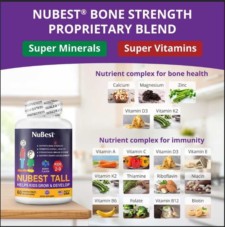 NuBest Tall 2-9 años - Pastillas Masticables