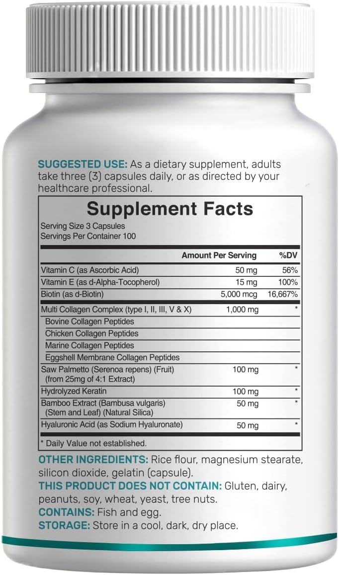Multi Colágeno /Tipo I,II,III,V,X) para Mujeres - Deal Supplement