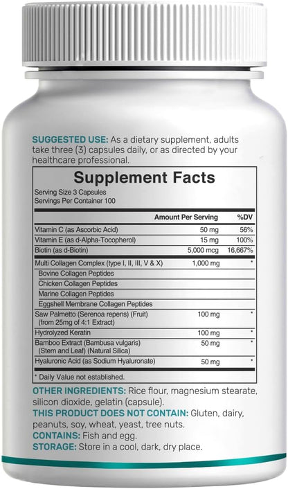 Multi Colágeno /Tipo I,II,III,V,X) para Mujeres - Deal Supplement