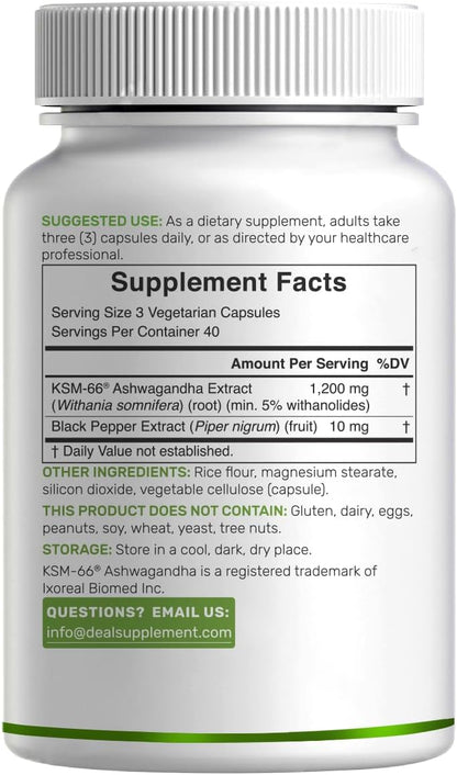 KSM-66 Ashwagandha 1200mg - Deal Supplement