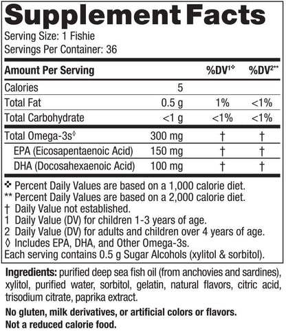 Omega 3 Zero Sugar Fishies - Nordic Naturals