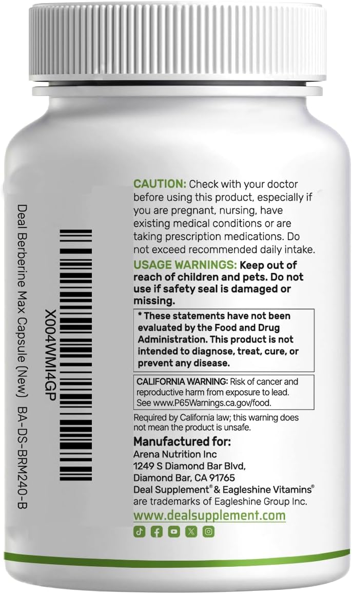 Berberina MAX 5000mg - Deal Supplement
