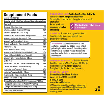 Prenatal (Ácido Fólico+DHA) - Nature Made