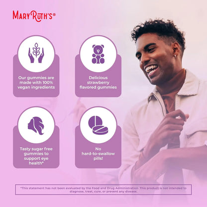 Eye Care Gummies (Sugar Free-Con Luteína y Zeaxantina) - Mary Ruth's