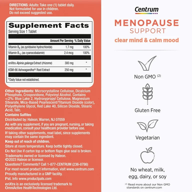 Menopause Support (Mente Clara y Apoyo al Estado de Ánimo) - Centrum