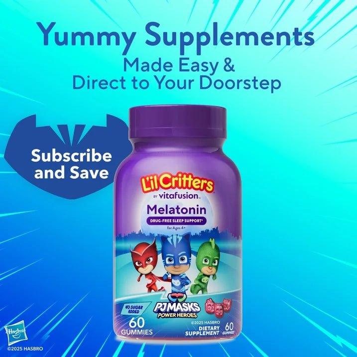 Melatonina 1MG Sin Azúcar PJ Masks - L'il Critters