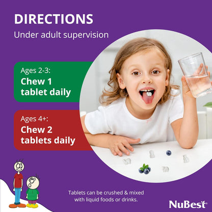 NuBest Tall 2-9 años - Pastillas Masticables
