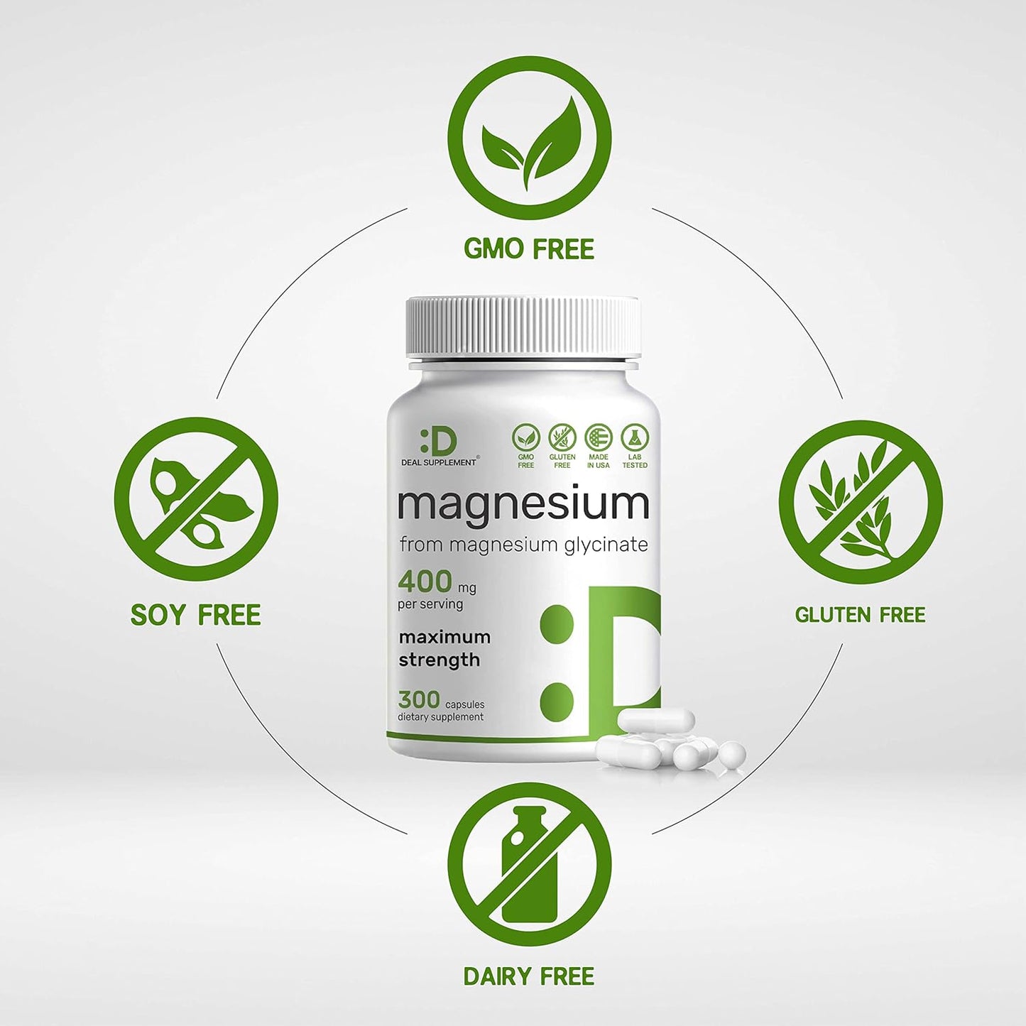 Glicinato de magnesio 400 mg - Deal Supplement